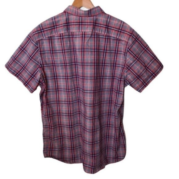 Banana Republic Plaid Short Sleeve Shirt XL - Picture 4 of 9